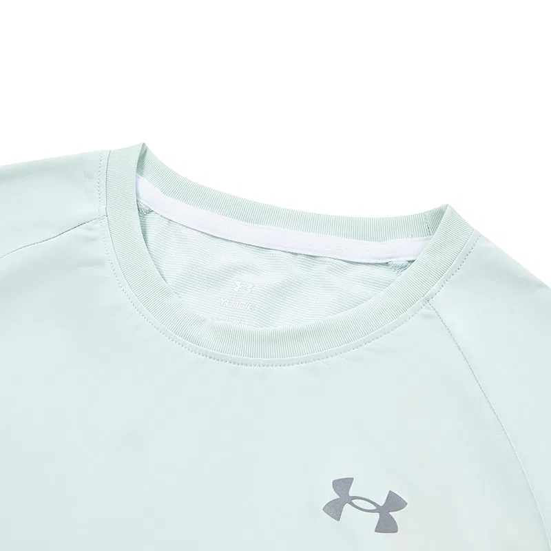Футболка детская Crew Neck Under Armour Pure Aqua Green — фото 4