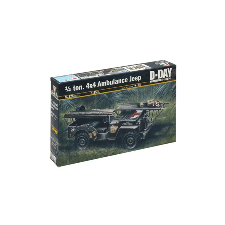 

Джип скорой помощи 1/4 тонны 4x4, D-Day - Normandy 1944/2014 (1:35) (Italeri)