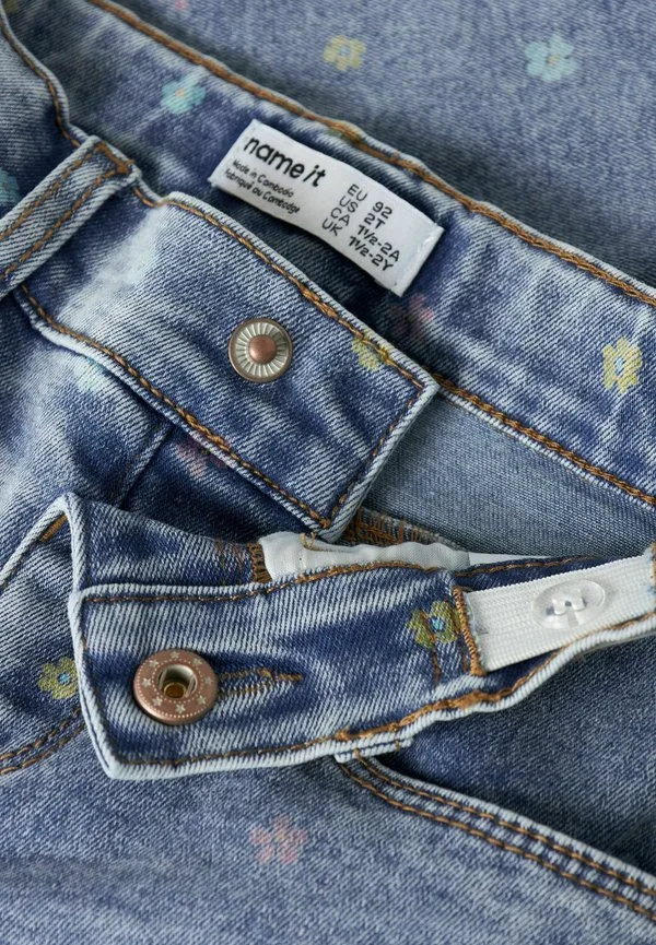 Джинсы nmfbella mom shaped jeans 3555on noos straight leg jeans Name It, Medium Blue Denim — фото 3