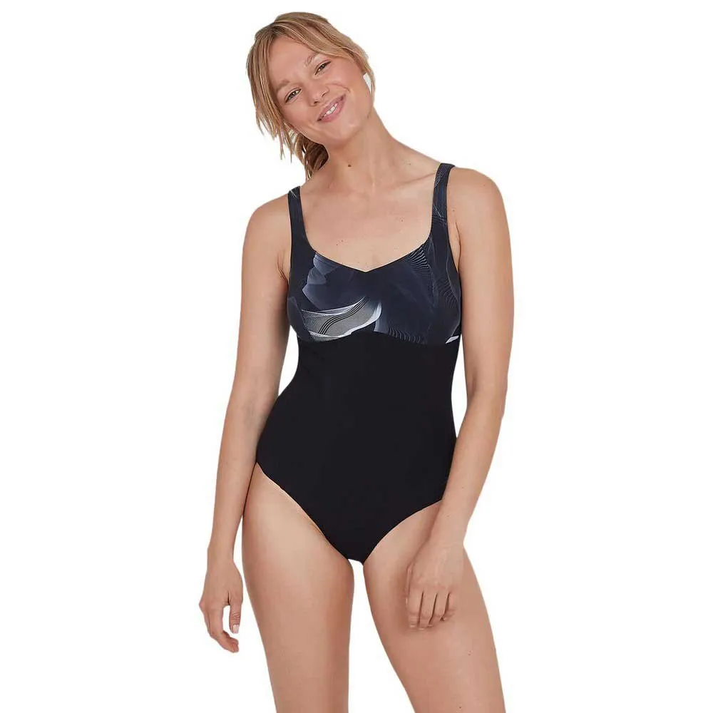 

Купальник Speedo ContourLustre Printed, черный