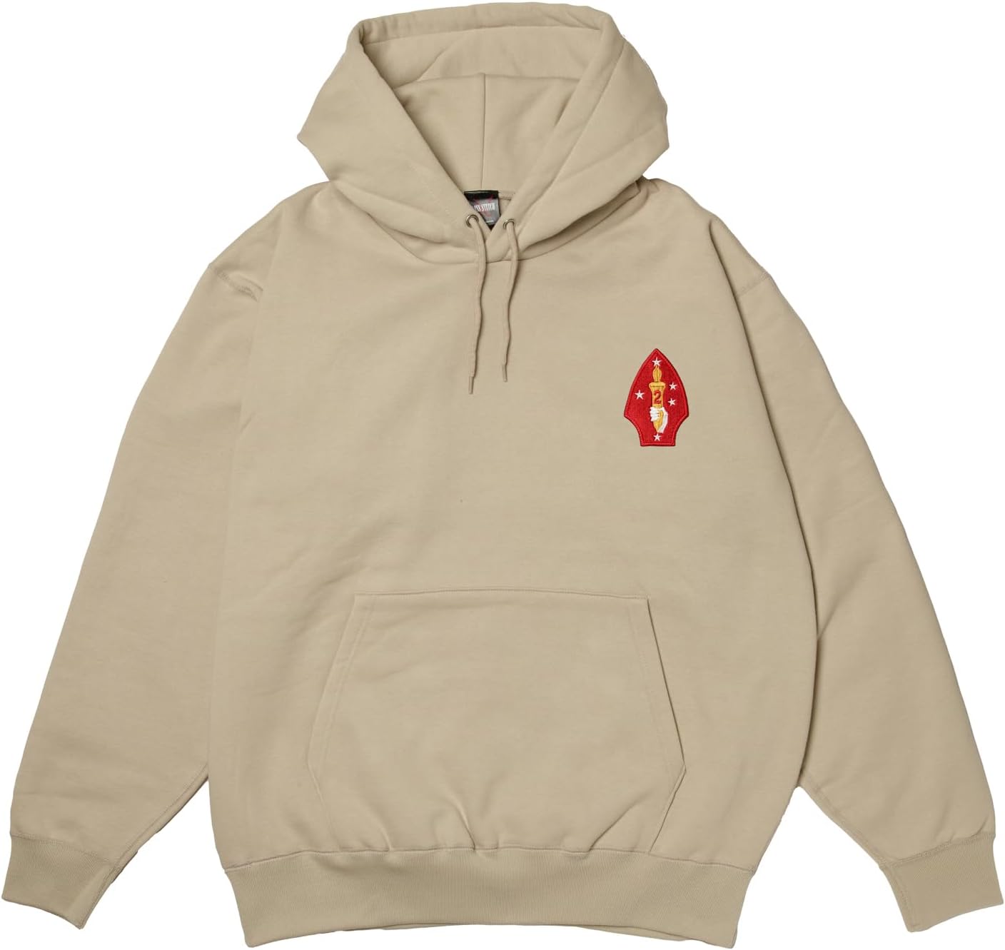 

Толстовка с капюшоном F Style, нашивка с гербом армии США, на флисовой подкладке, без застежки, цвет серый (stone), размер 2XL F-Style