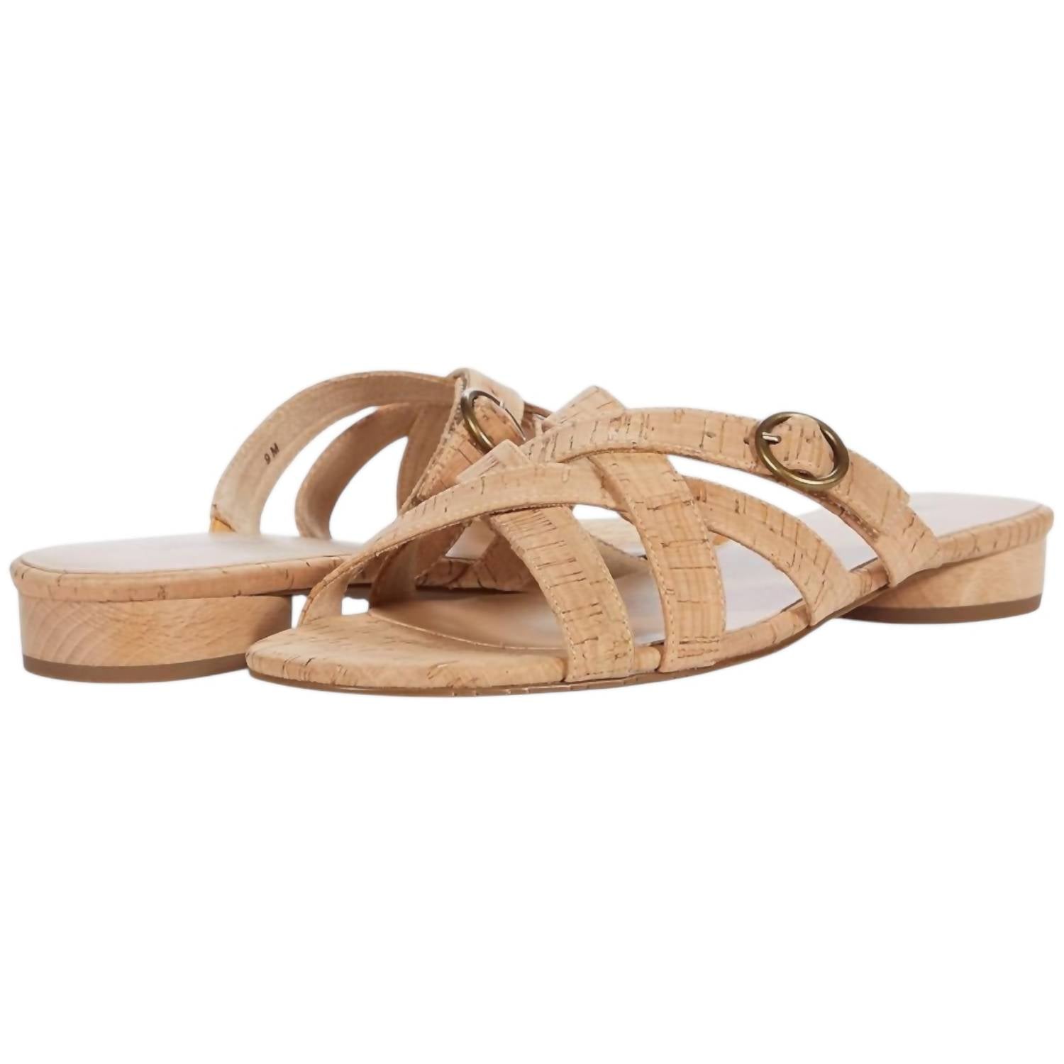 Женские сандалии Brogan Slide из натуральной пробки VANELi, цвет natural cork