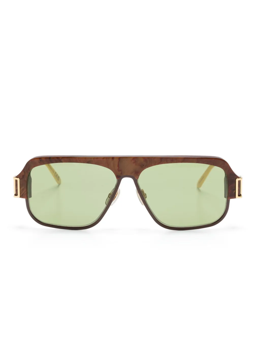 

Солнцезащитные очки-пилоты Marni Eyewear, коричневый
