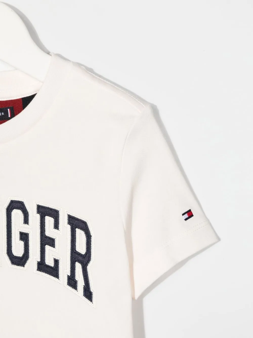 Футболка Varsity с вышитым логотипом Tommy Hilfiger Junior, белый — фото 3