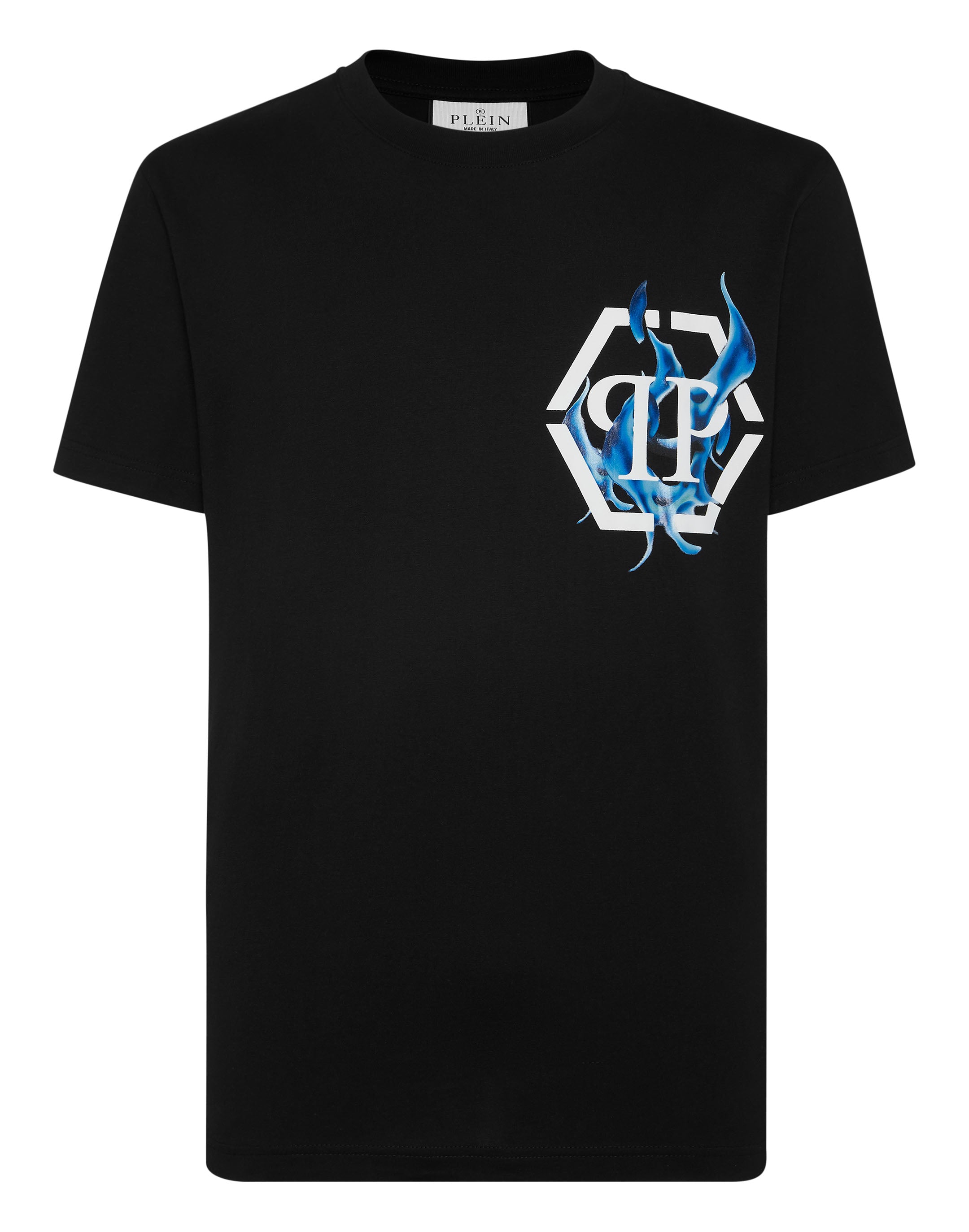 

Футболка с круглым вырезом SS Flame Logos PHILIPP PLEIN, черный
