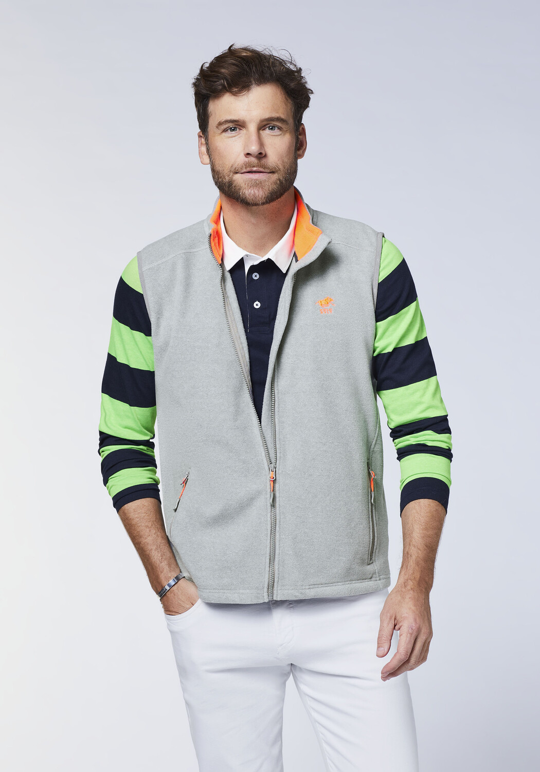 

Утепленный жилет Polo Sylt Fleece, серый