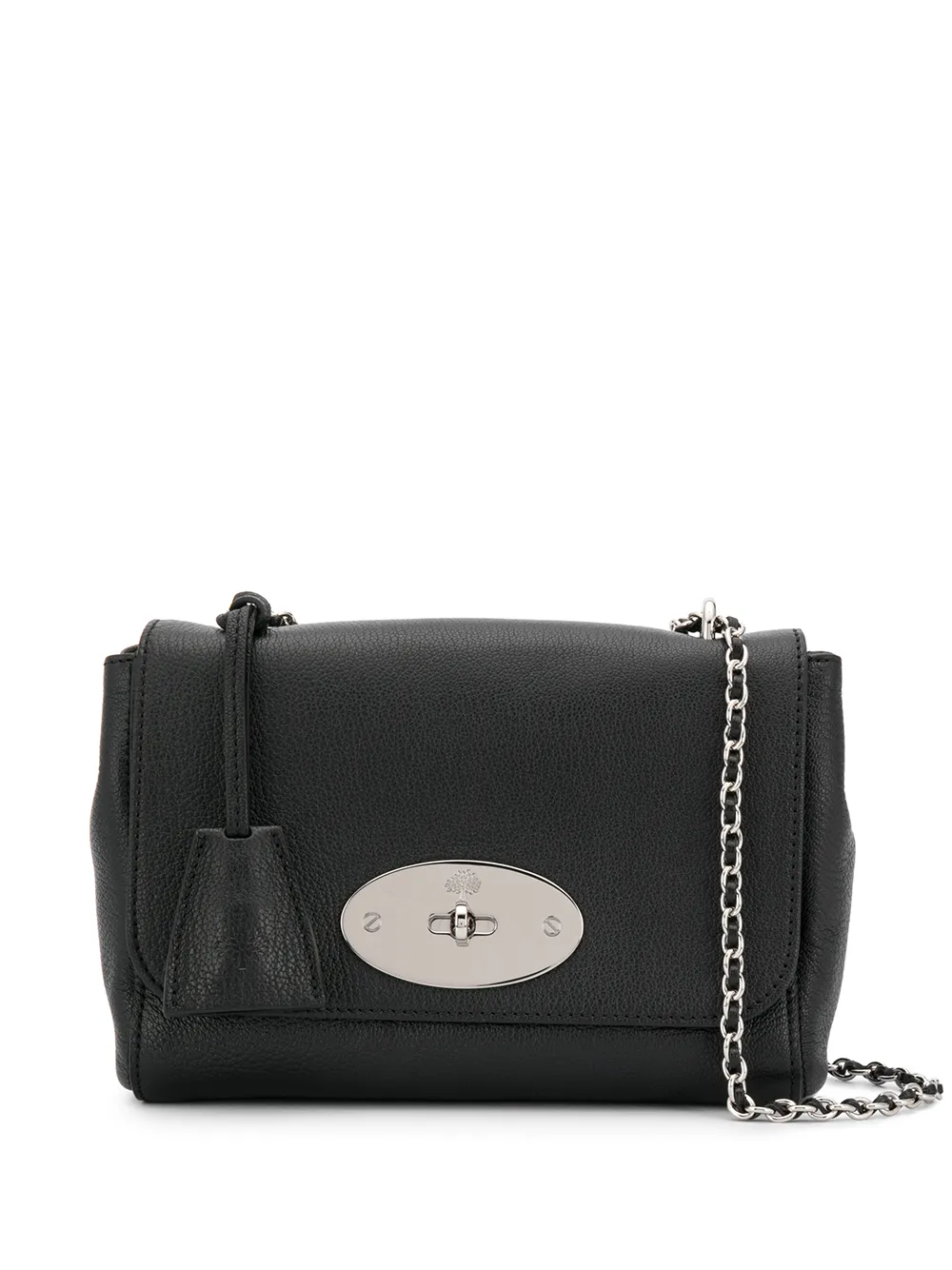 

Сумка на плечо с ремнем-цепочкой Mulberry, черный