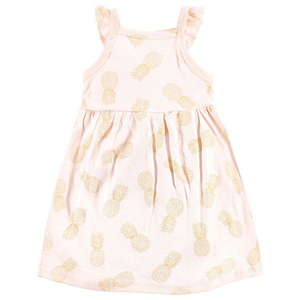 Платье для девочки Infant girl cotton - flamingo pineapple, 6-9 months Hudson Baby — фото 4