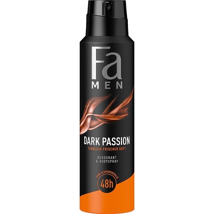 

Fa Men Дезодорант и спрей для тела Dark Passion, защита 48 часов, 150 мл