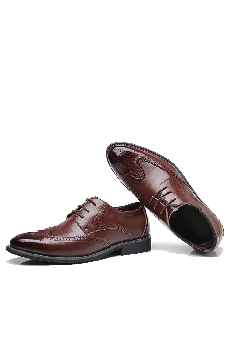 Туфли оксфордские классические, кожа, модель MC7196 Twenty Eight Shoes, коричневый — фото 4