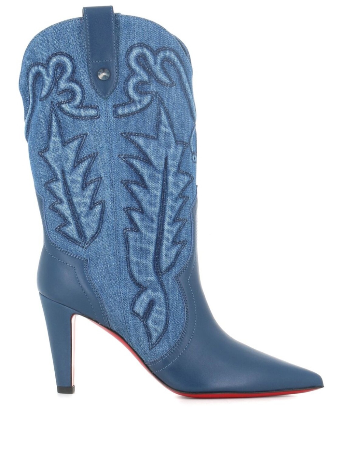 

85мм ботинки Santiabooty Christian Louboutin, синий