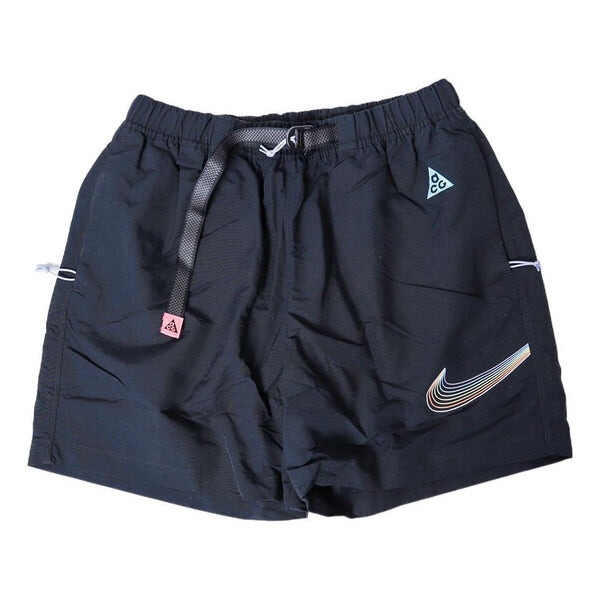 

Шорты men's outdoor functional waterproof pocket logo athleisure casual sports shorts black Nike, мультиколор