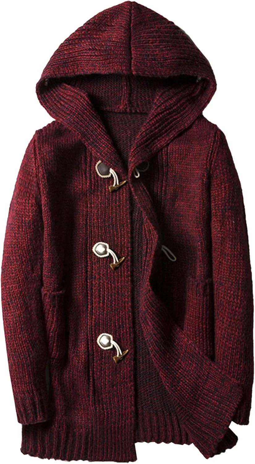 

Мужской кардиган с капюшоном и воротником-шалью