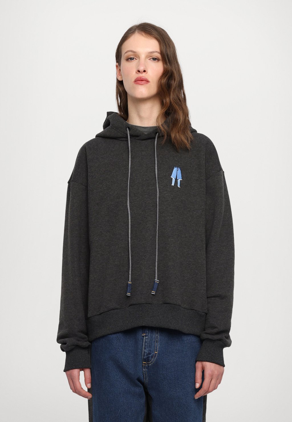 

Толстовка с капюшоном YIN YANG LOGO - Sweatshirt Ksenia Schnaider, светло-серый