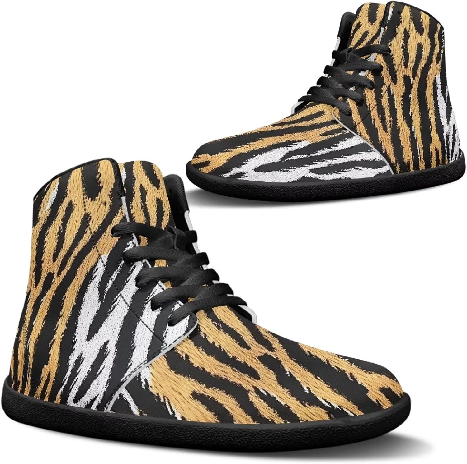 

Высокие повседневные обувь из искусственной кожи с широкой носочной частью, противоскользящие кроссовки на шнуровке, спортивная и рабочая обувь Goronwyfloyd, белый/желтый