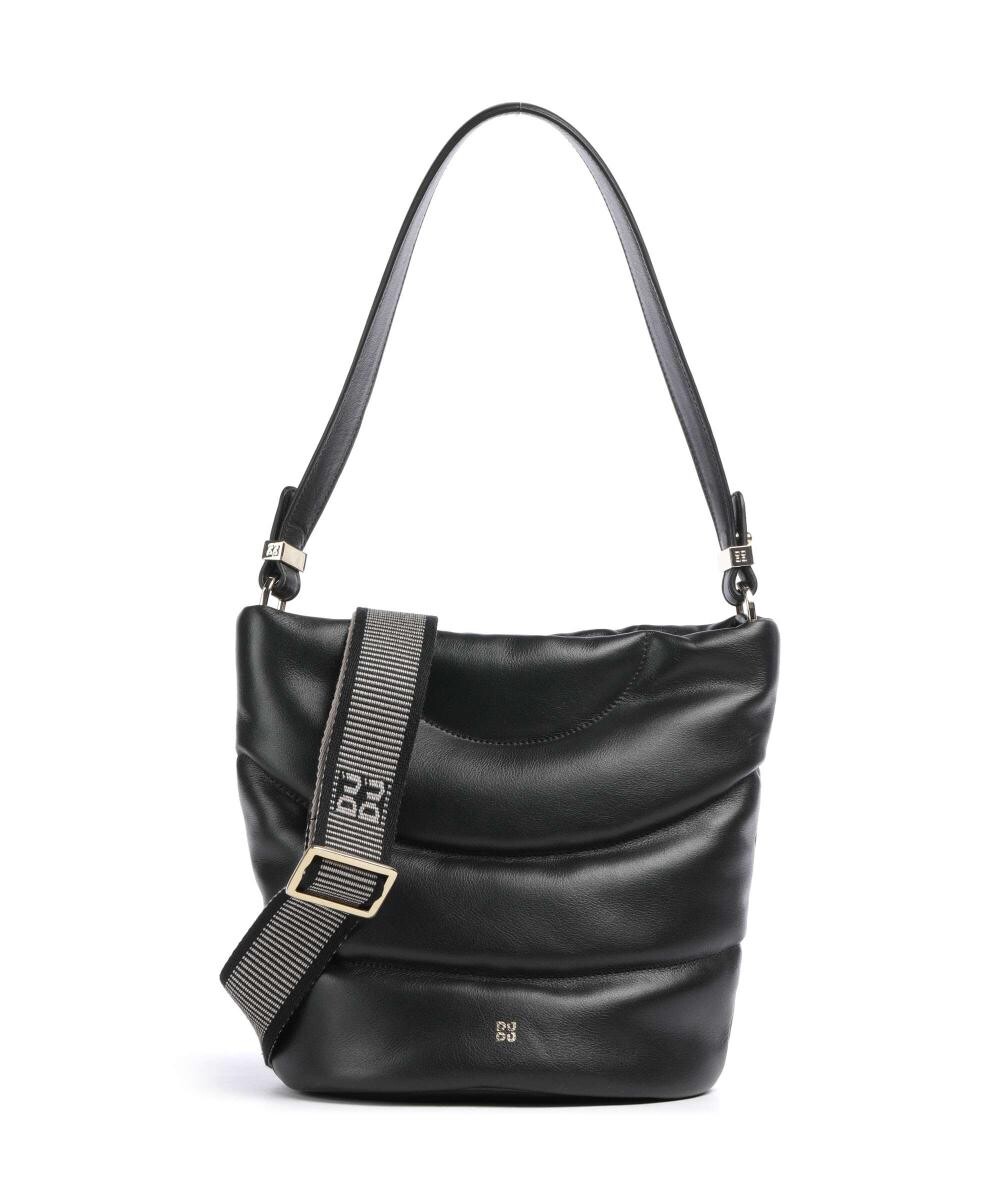 

Сумка-Ведро barbara m. из мелкозернистой кожи. Dudu Bags, черный