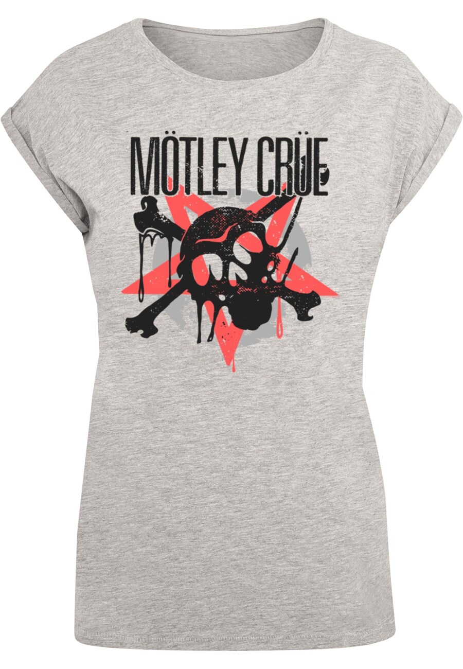 

Футболка Merchcode Shirt Motley Crue - Montage Skull, светло-серый