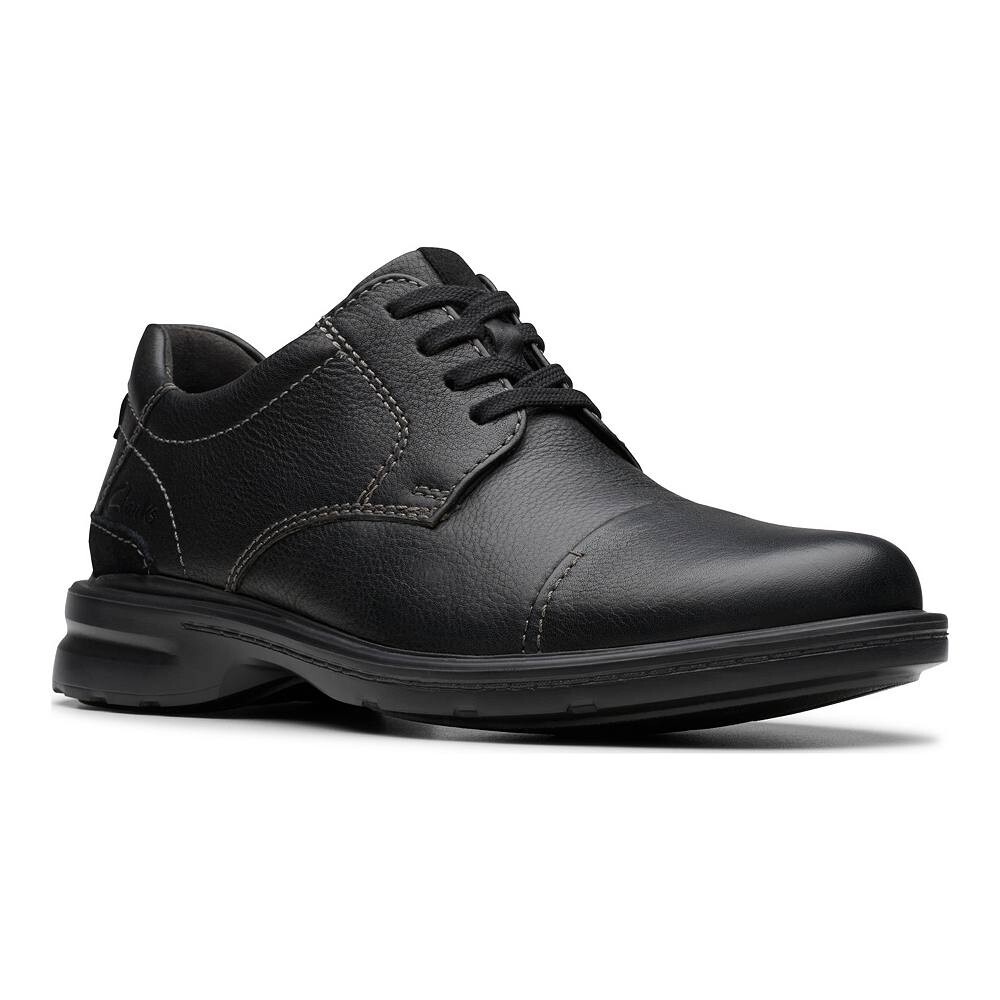 

Мужские кожаные туфли Clarks Gessler Cap, цвет Black Tumbled