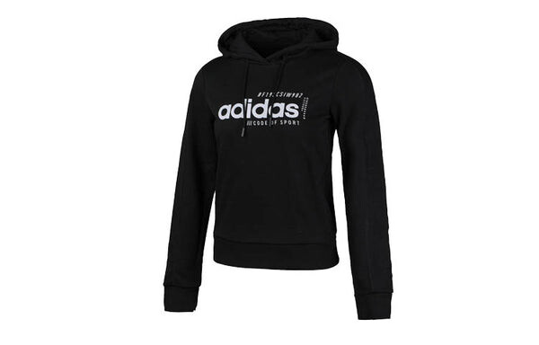 Толстовка с капюшоном тренировочная уютная спортивная Adidas, черный — фото 3