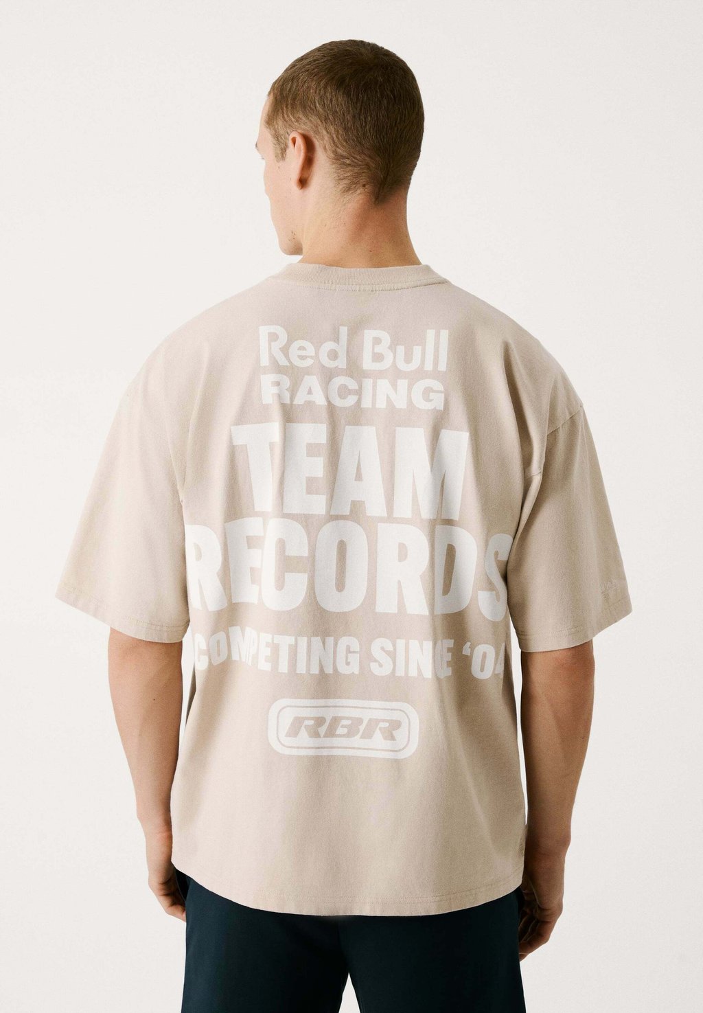 

Футболка с принтом TEAM RECORDS TEE Red Bull Racing x Pepe Jeans, бежевый