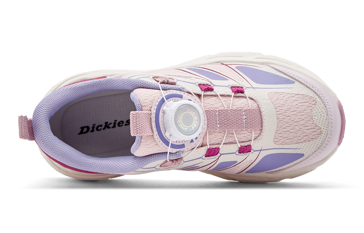 Dickies Антиударные и устойчивые к истиранию увеличивающие рост поддерживающие низкие повседневные туфли pink purple kids — фото 3