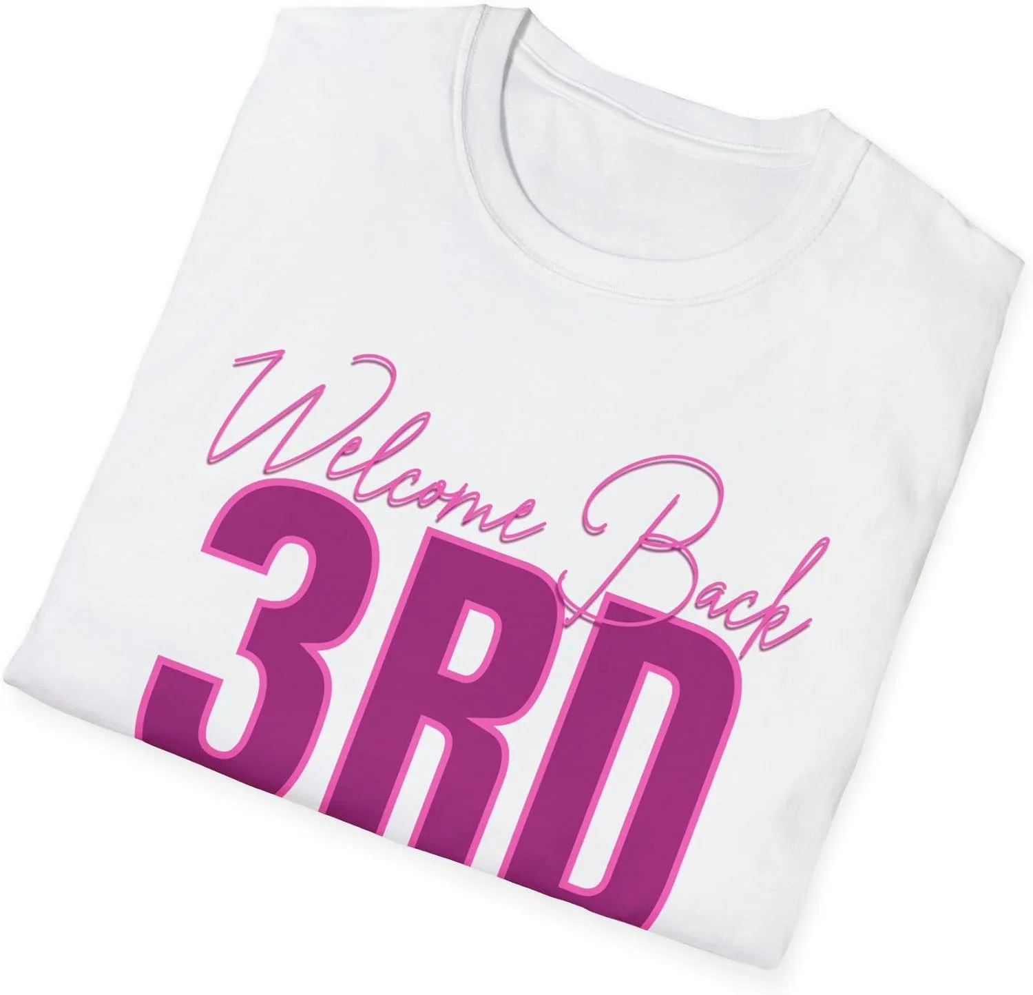 Футболка для учителя третьего класса Welcome Back 3rd Graders, школьная одежда для педагога, классная футболка для преподавателя GENERIC, белый — фото 4