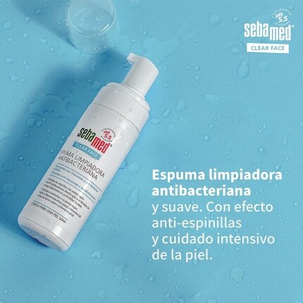 Гель для умывания Sebamed — Антибактериальная очищающая пенка Clear Face, 150 мл — фото 2