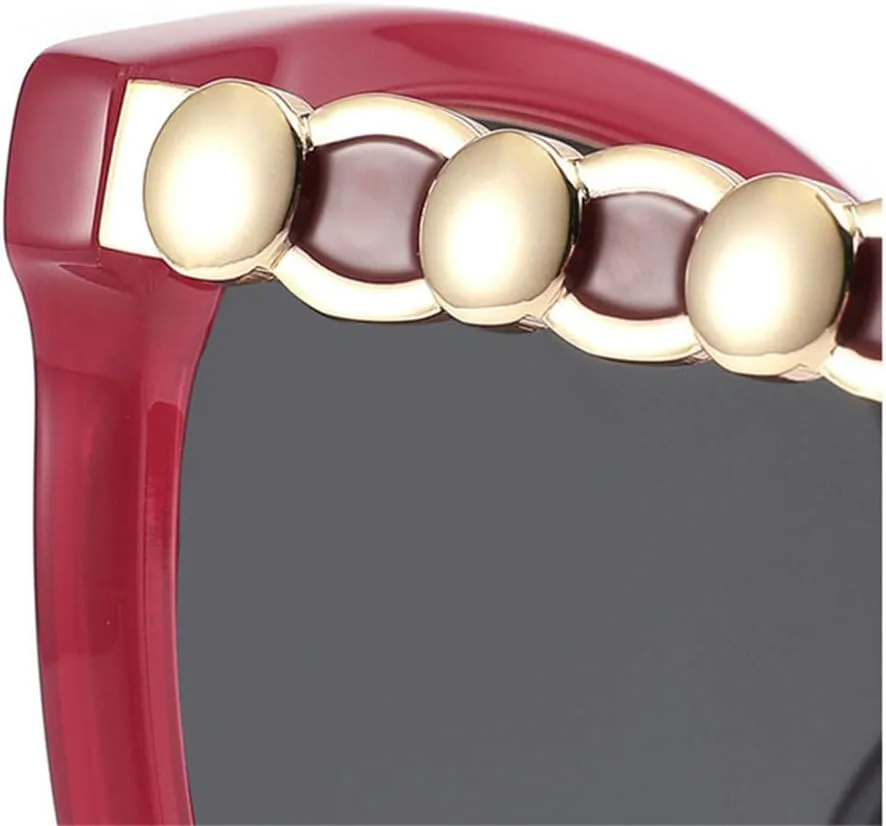 

Большие солнцезащитные очки «кошачий глаз» для женщин, поляризованные, винтажные солнцезащитные очки для мужчин, очки с защитой от УФ-излучения UV400 VFDHN, C4