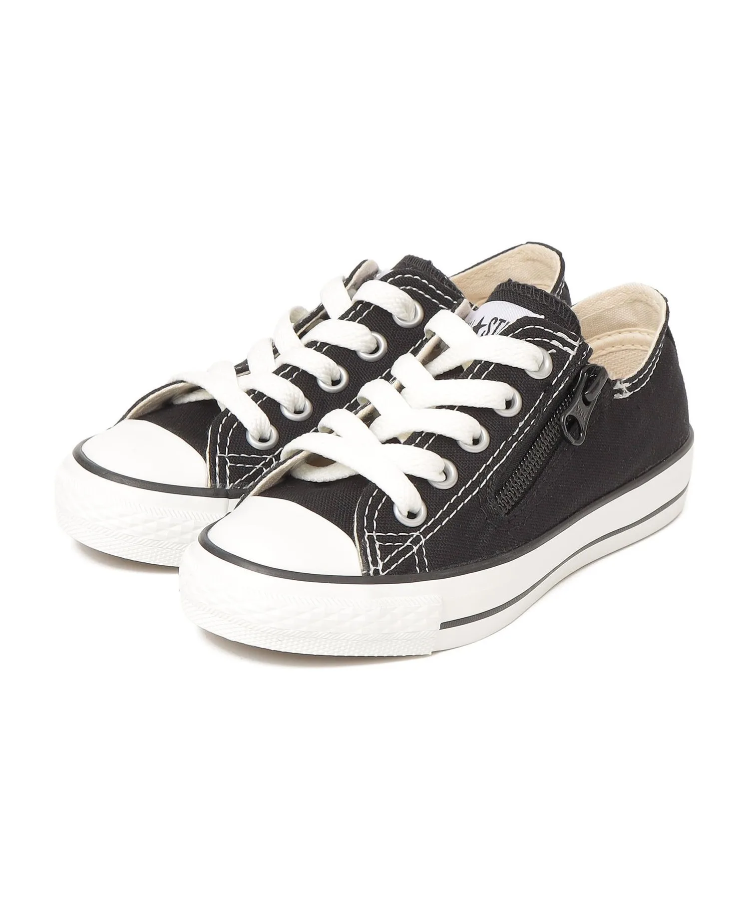 Детские кроссовки Converse All Star Z OX на молнии чёрные