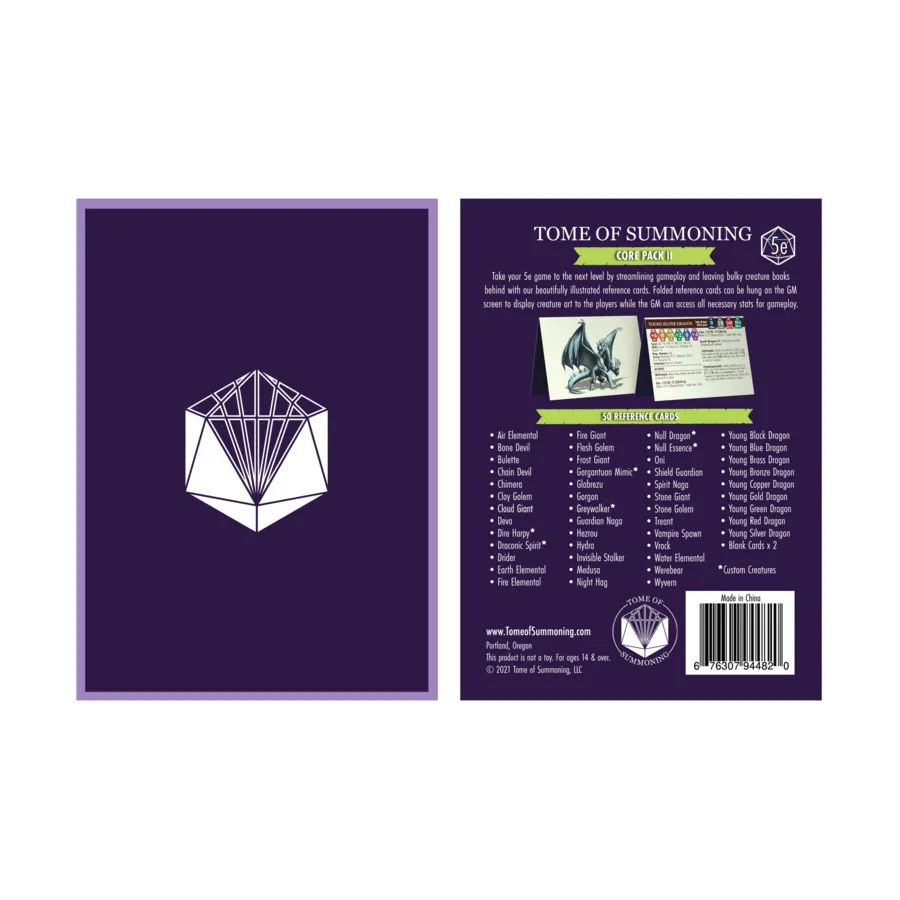 

Бокс-сет Core Pack II - Cards Only!, Tome of Summoning