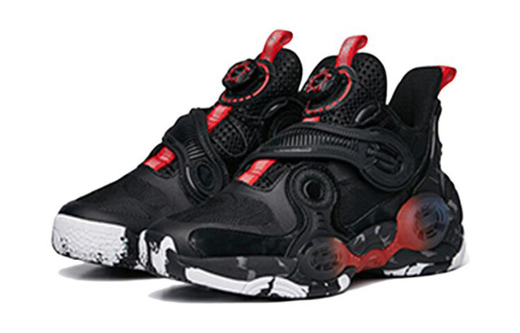Детские баскетбольные кроссовки GS Mid-top черные/красные/белые Anta Kids — фото 3
