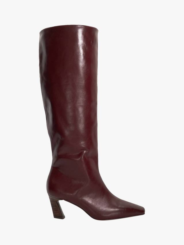 Кожаные сапоги Selinni из телячьей кожи Dune London, Burgundy