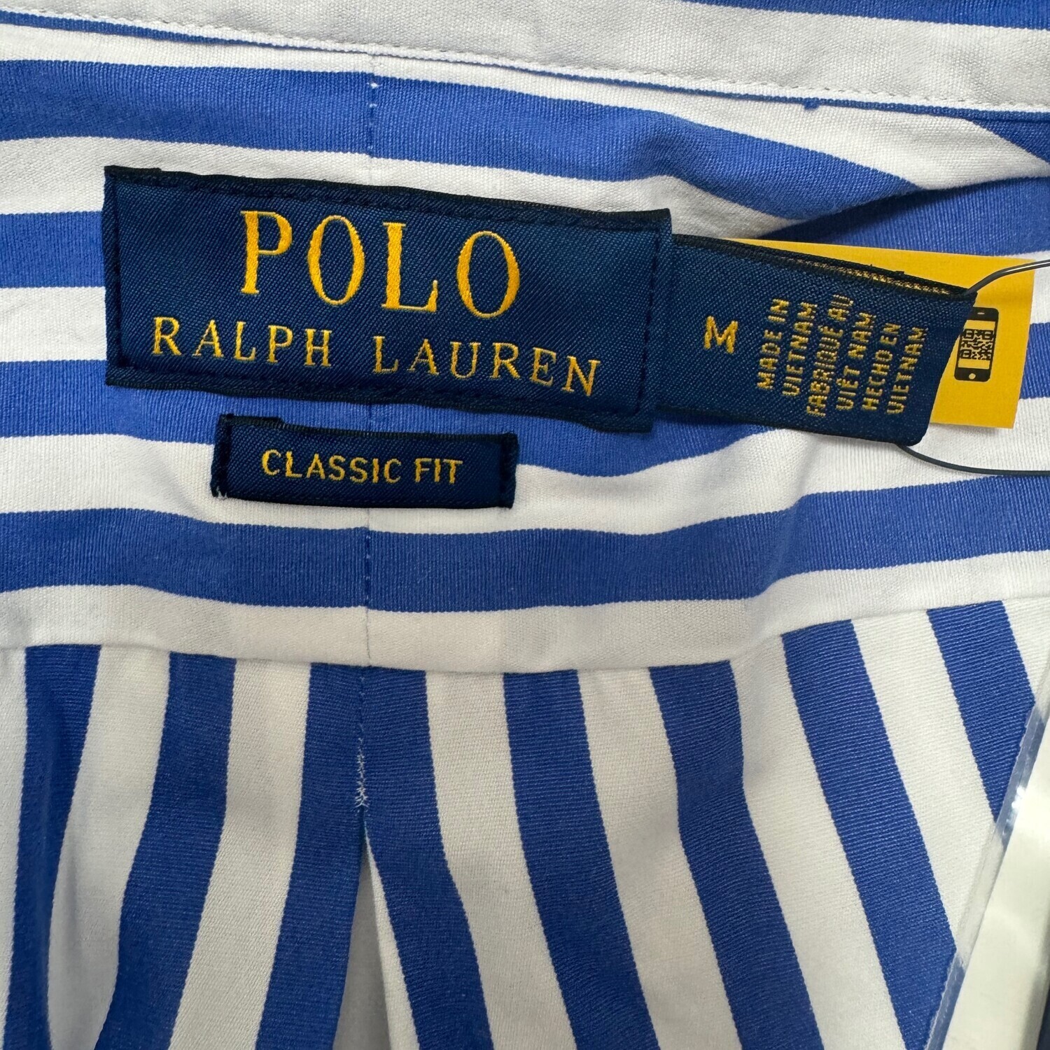 Футболка мужская синяя с белой надписью Polo Ralph Lauren, синий/белый — фото 4
