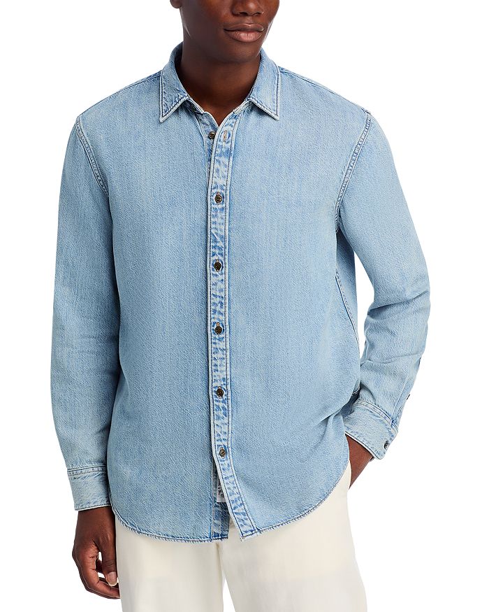 

Фланелевая рубашка Finch rag & bone, синий