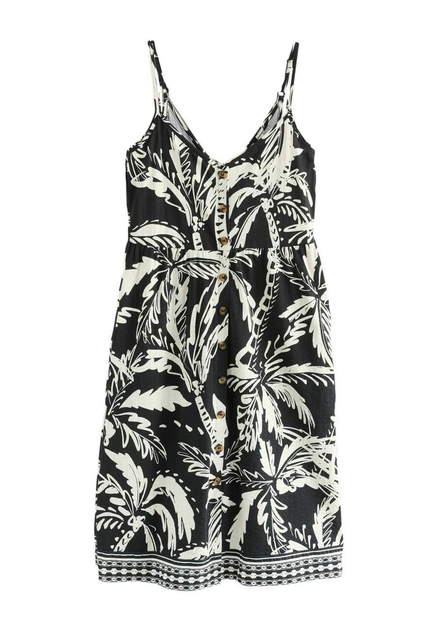 

Платье Next PETITE FIT BUTTON DOWN MIDI, Black White/Black