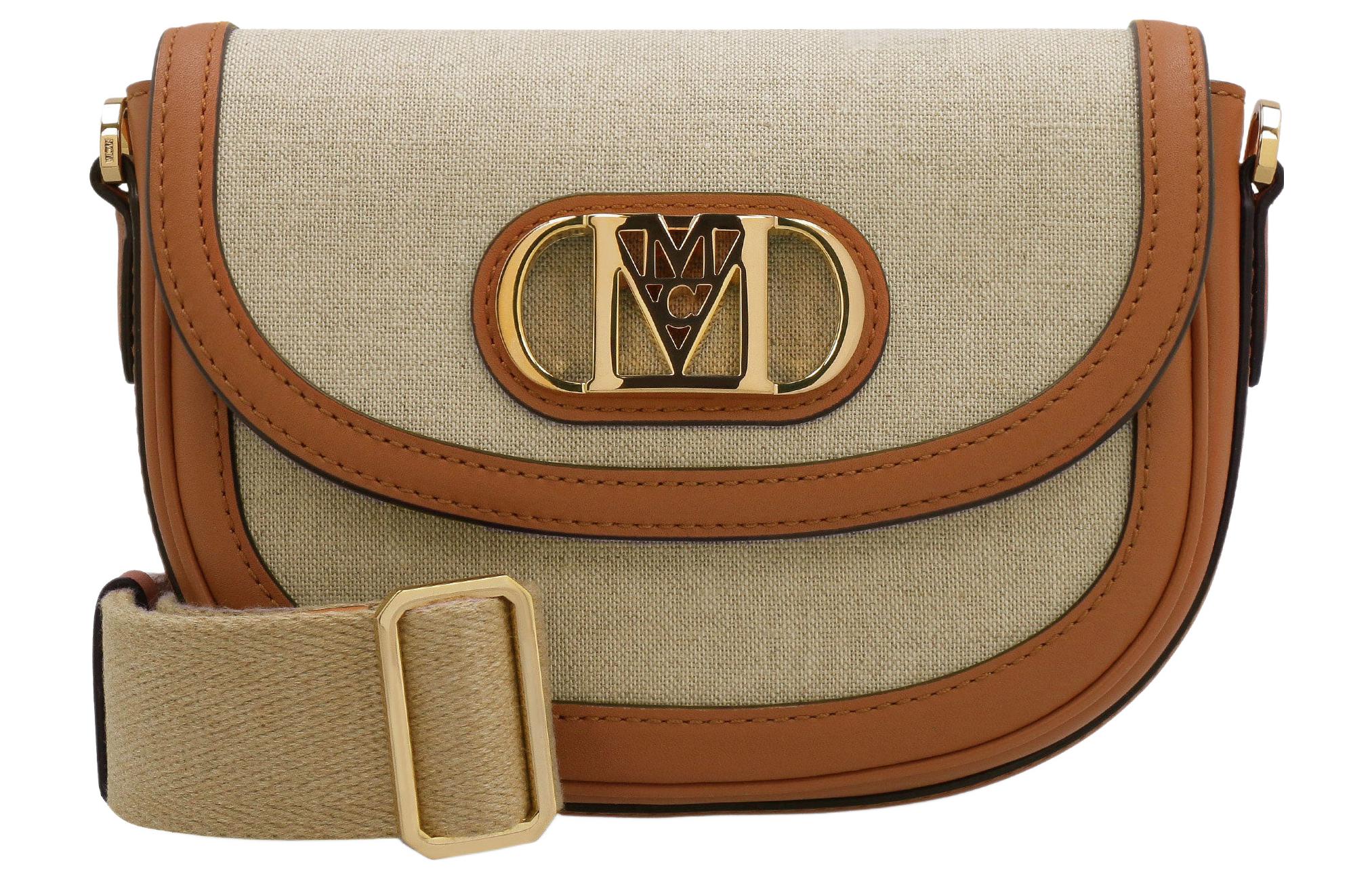 

MCM Сумка-тоут Mode Travia из коровьей кожи в стиле пэчворк, ручная сумка через плечо, женская, мини, коричнево-коньячного цвета