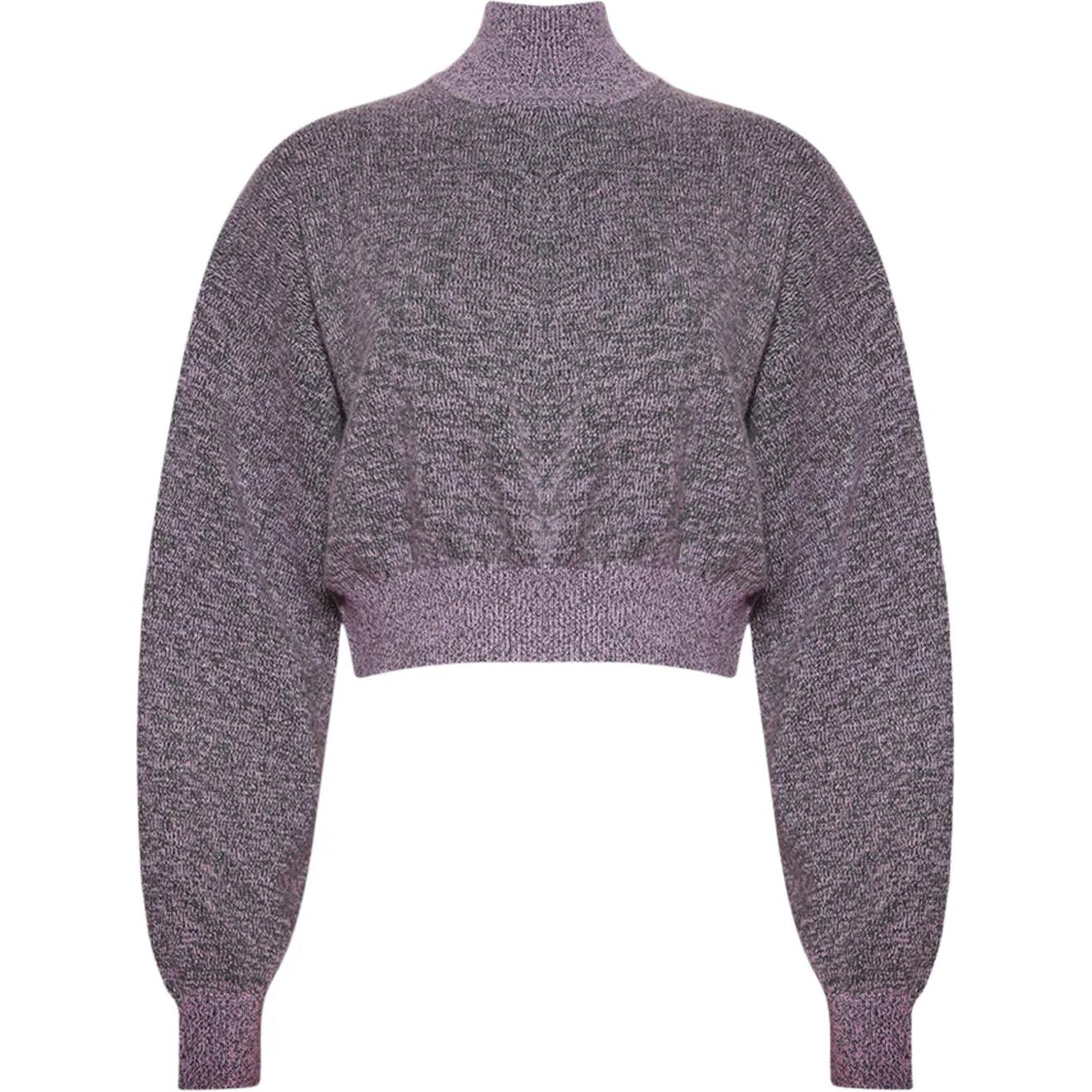 Укороченный джемпер Alexander Wang, серый/розовый