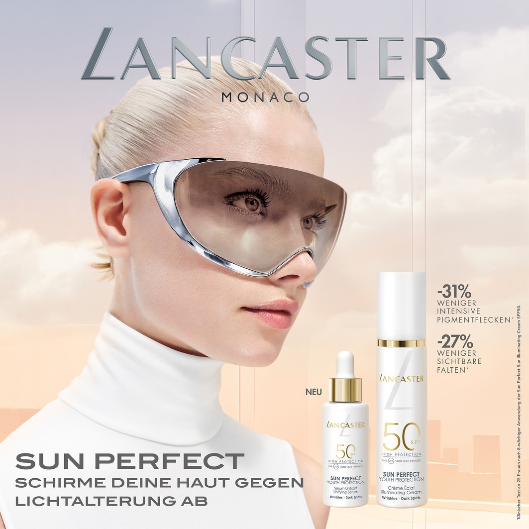 Солнцезащитный крем sun perfect infinite glow sun perfect unifying serum spf50 Lancaster, объем 30 мл — фото 2