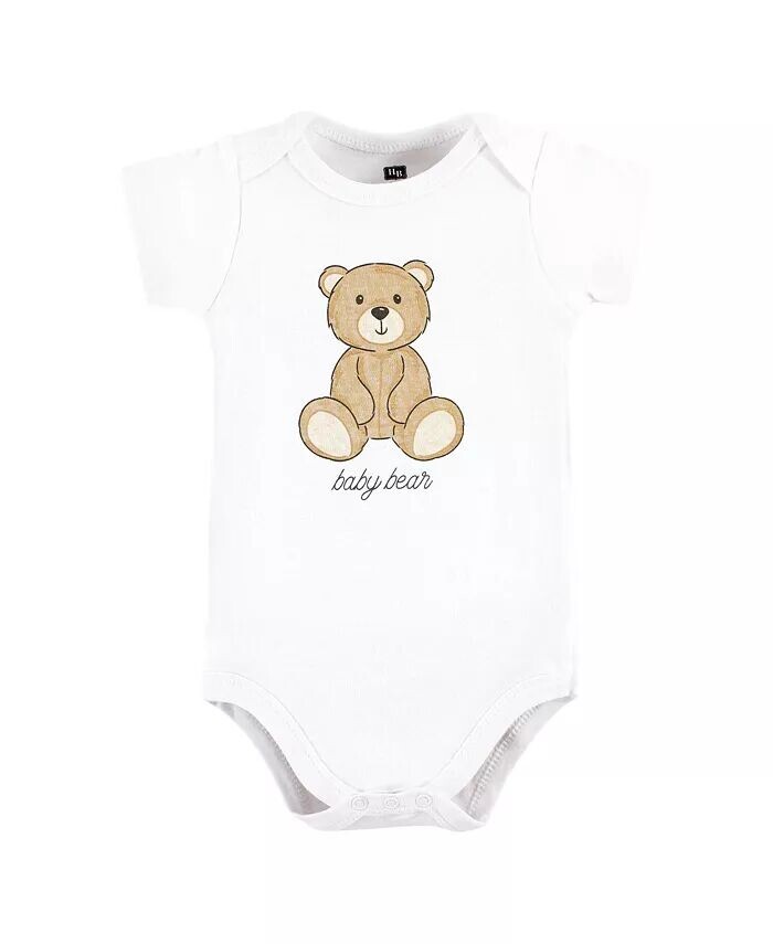 Хлопковые боди для маленьких мальчиков, медвежьи объятия Hudson Baby, коричневый — фото 4