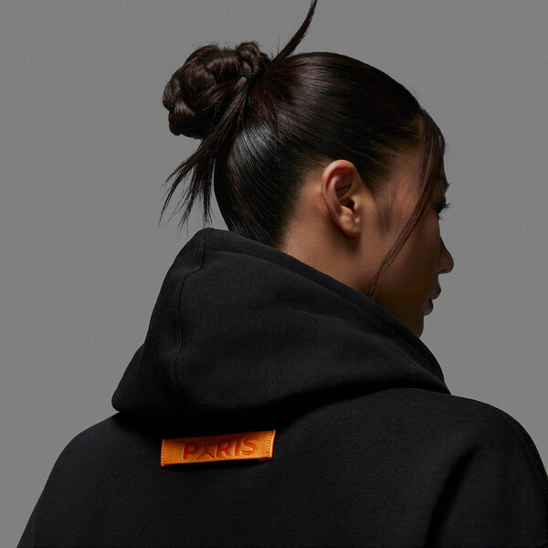 Толстовка (WMNS) Air Jordan x Paris Saint-Germain Hoodie Asia Sizing 'Black', черный — фото 4