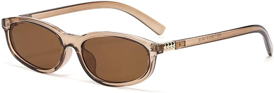 

Солнцезащитные очки UV400 с овальной оправой и леопардовым принтом для женщин и мужчин, для бега и занятий спортом на открытом воздухе UYPTK, Champagne Champagne