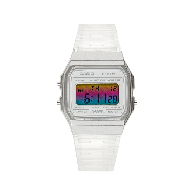 

CASIO Ретрофит серия кварцевый механизм часы унисекс мультиколор циферблат