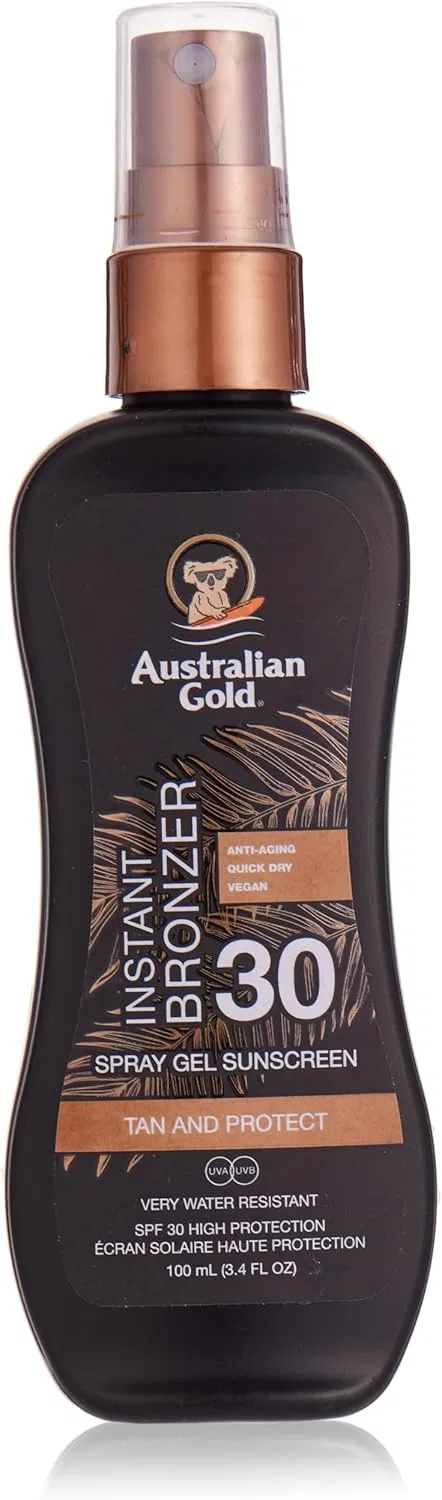 Спрей для загара с бронзатором «Instant Sun Protection Spray SPF 30» от Australian Gold Australian Gold, White