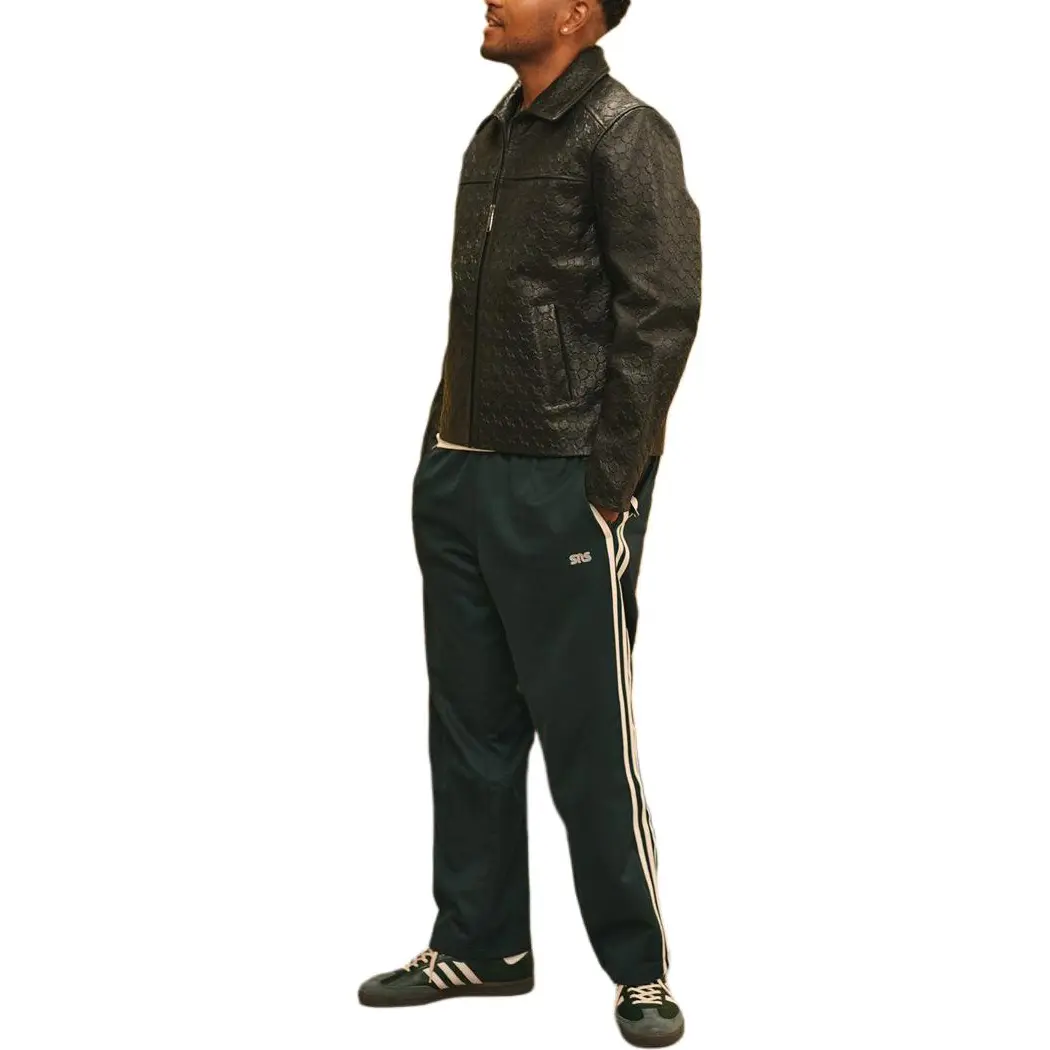 Adidas Originals Топ Track Top X SNS FW24 повседневные брюки унисекс Dark Shadow Green — фото 4