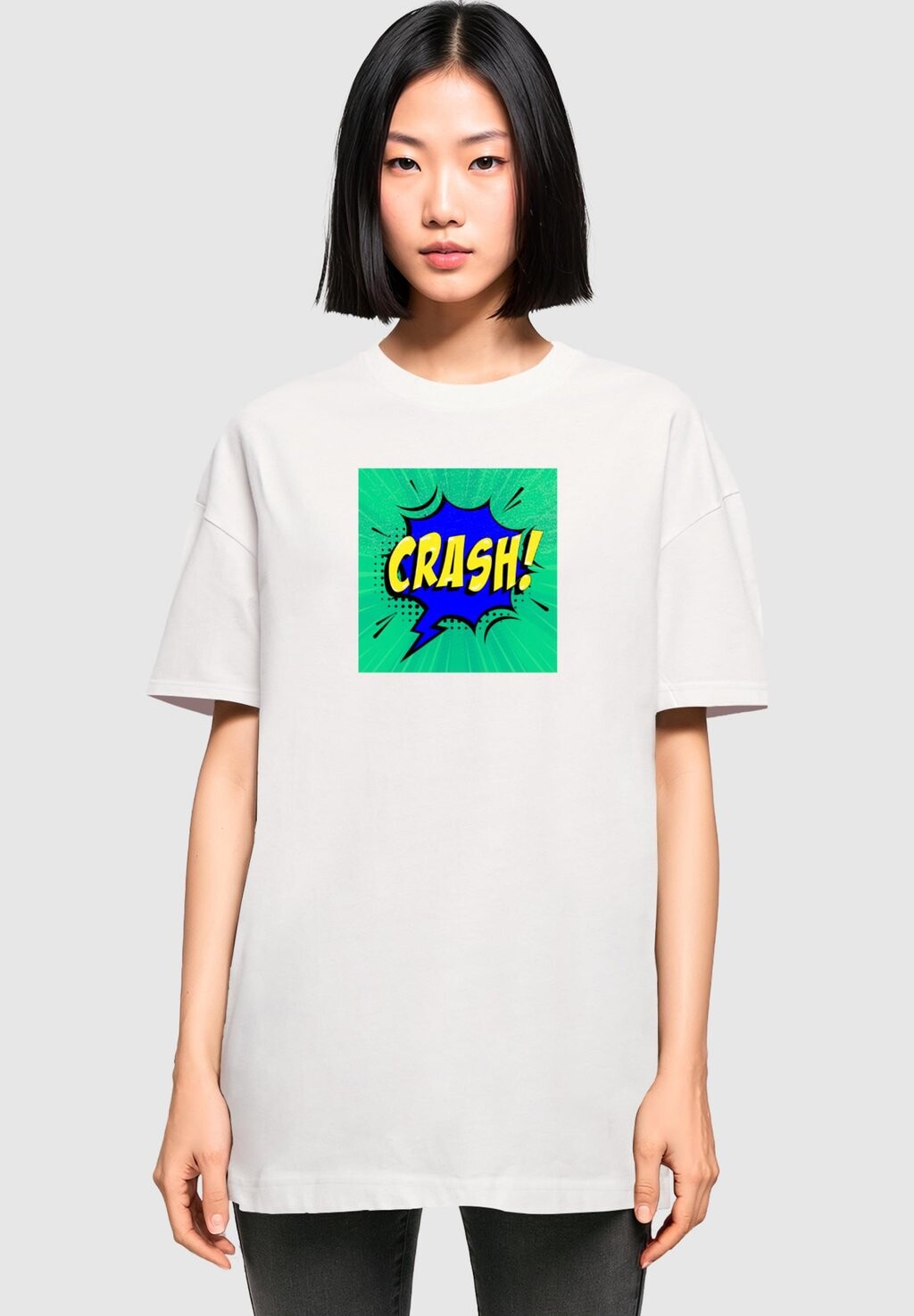 

Футболка с принтом CRASH COMIC Merchcode, белый