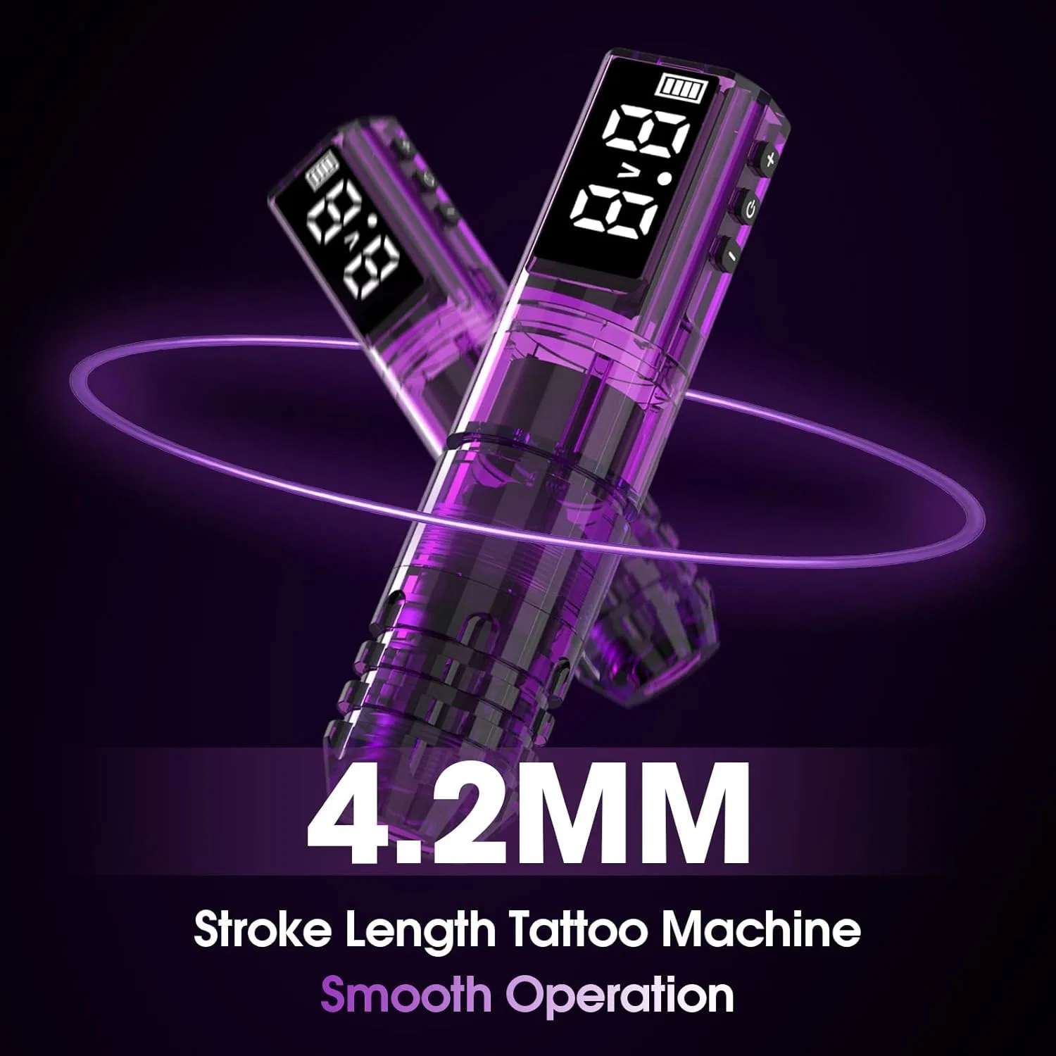 Набор для татуировок INKin Tattoo Machine Set Beginners Inkin, Purple H1 Kit — фото 4