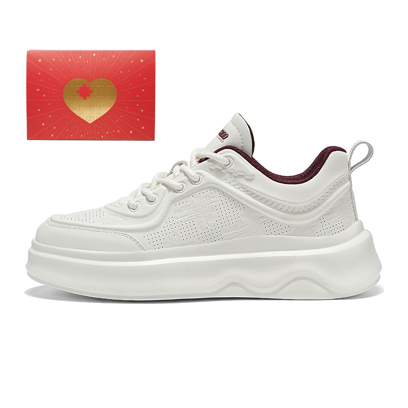 

Кроссовки для скейтбординга мужские Low top HLA, белый красный (box)