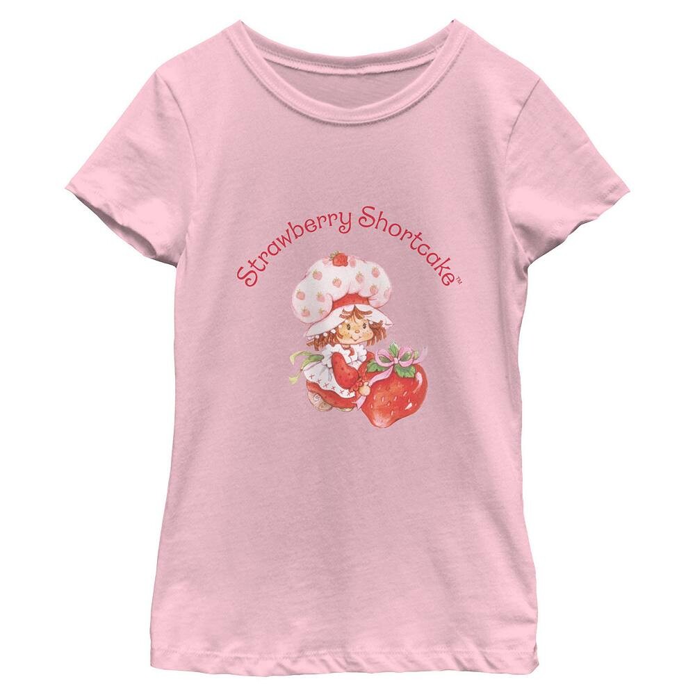 

Классическая футболка с рисунком Strawberry Shortcake для девочек 7–16 лет Licensed Character, розовый