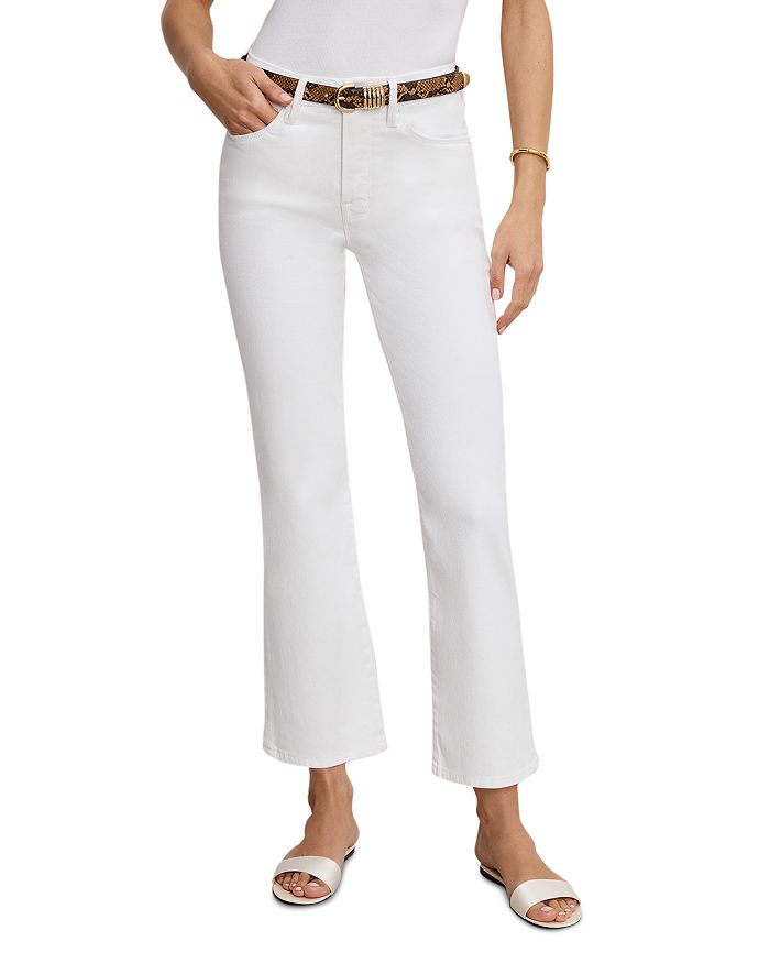 

Укороченные джинсы Good Legs Mini Bootcut белого цвета Good American, белый