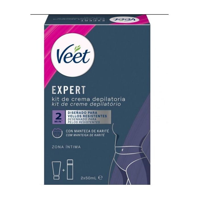 

Набор косметики Expert Kit de Crema Depilatoria Zona Íntima Veet, 2 x 50 ml